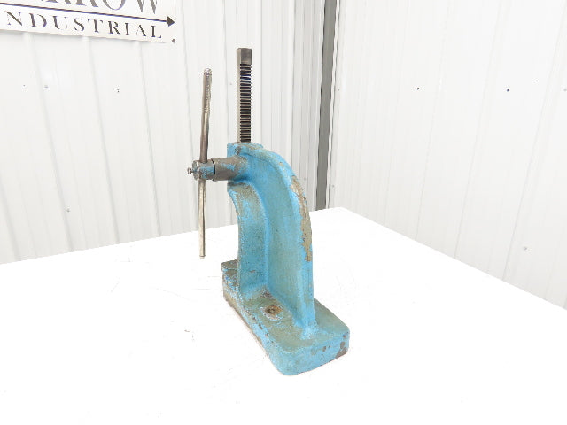 Dake Model No 0 Bench Top Arbor Press 1-1/2 Ton 4.5" Throat 7.75" Stroke