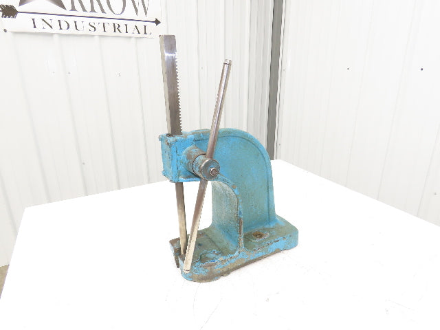 Dake Model No 0 Bench Top Arbor Press 1-1/2 Ton 4.5" Throat 7.75" Stroke