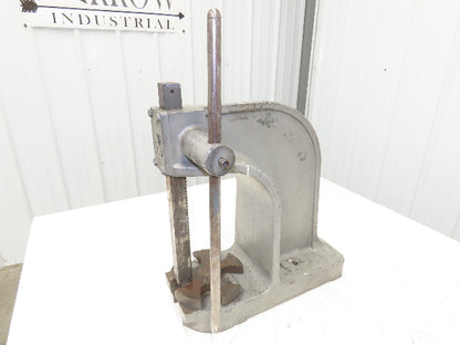 Dake Model No 1 Bench Top Arbor Press 3 Ton 7" Throat 11.5" Stroke