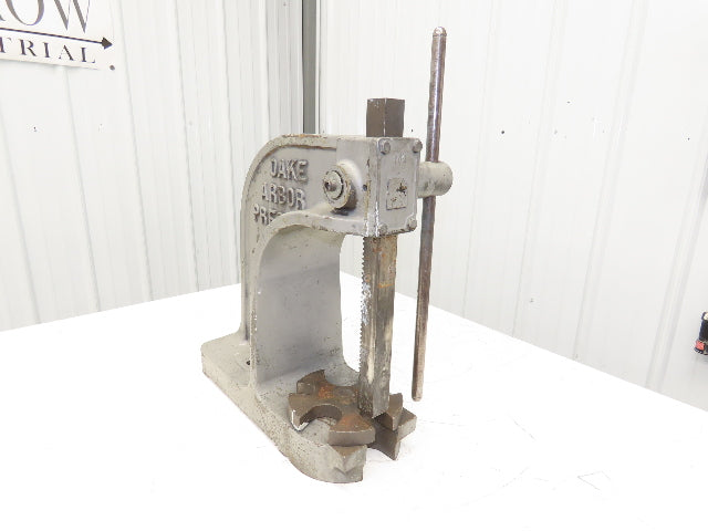 Dake Model No 1 Bench Top Arbor Press 3 Ton 7" Throat 11.5" Stroke