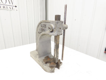 Dake Model No 1 Bench Top Arbor Press 3 Ton 7" Throat 11.5" Stroke