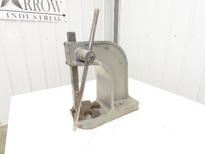 Dake Model No 1 Bench Top Arbor Press 3 Ton 7" Throat 11.5" Stroke