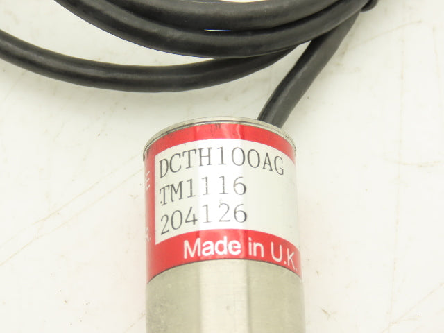 RDP DCTH100AG Internally Amplified LVDT Displacement Transducer ±2.5mm 30" Lead