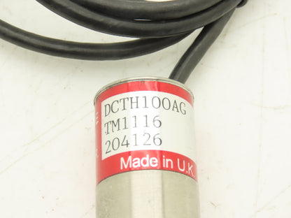 RDP DCTH100AG Internally Amplified LVDT Displacement Transducer ±2.5mm 30" Lead