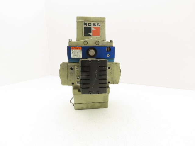 Ross Controls 3573A6152 Pneumatic Double Valve L-G Monitor 120V Solenoid