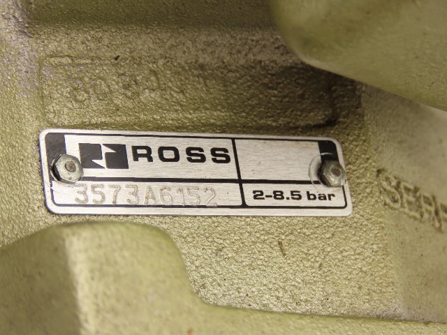 Ross Controls 3573A6152 Pneumatic Double Valve L-G Monitor 120V Solenoid