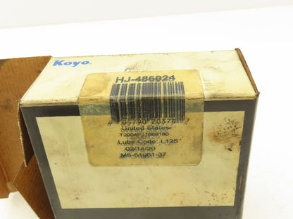 JTEKT HJ-486024 Needle Roller Bearing 3.00" Bore x 3.75" OD x 1.5" Width