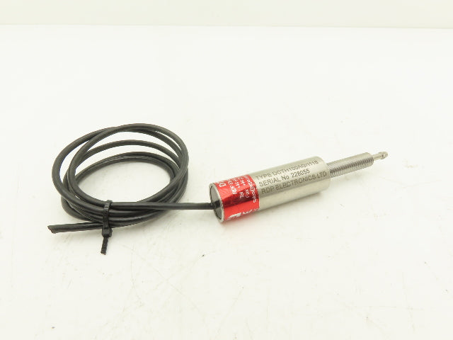 RDP DCTH100AG Internally Amplified LVDT Displacement Transducer ±2.5mm 38" Lead