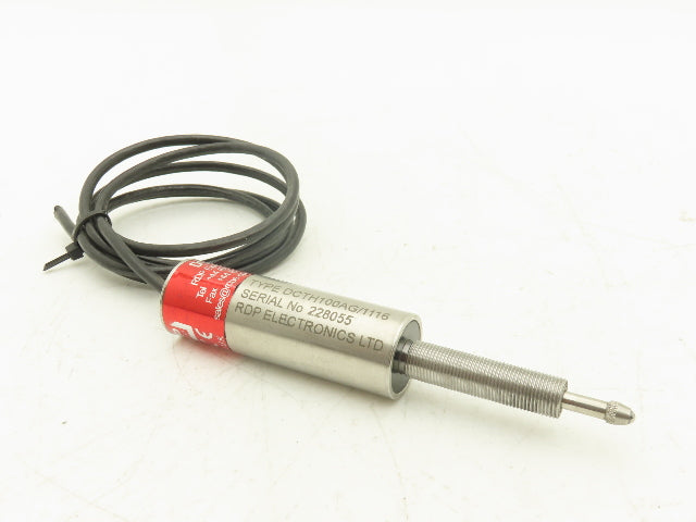 RDP DCTH100AG Internally Amplified LVDT Displacement Transducer ±2.5mm 38" Lead