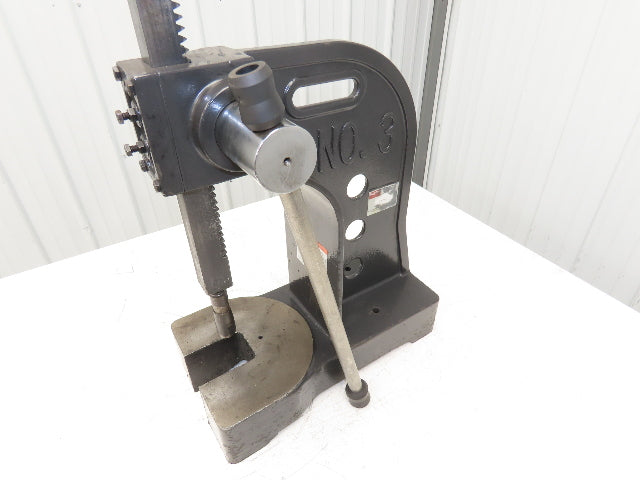 Dayton No 3 Bench Top Arbor Press 3 Ton 6" Throat 12" Stroke 3Z949J