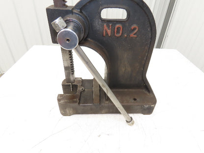 Dayton No 2 Bench Top Arbor Press 2 Ton 7.5" Throat 12" Stroke 4Z329D