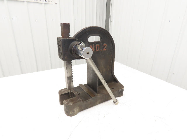 Dayton No 2 Bench Top Arbor Press 2 Ton 7.5" Throat 12" Stroke 4Z329D