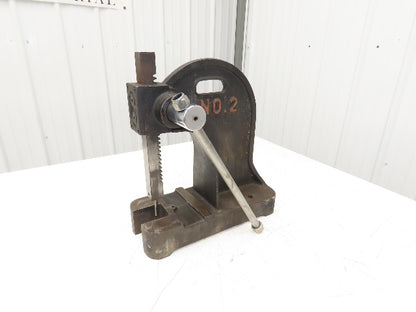 Dayton No 2 Bench Top Arbor Press 2 Ton 7.5" Throat 12" Stroke 4Z329D