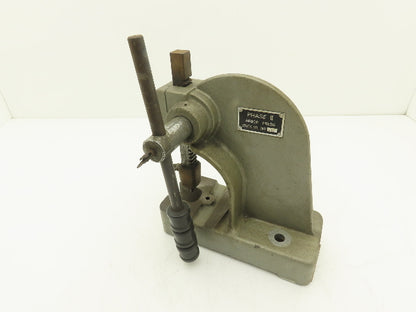 Phase II 260-100 Bench Top Arbor Press 1/2 Ton 3" Throat 6" Stroke