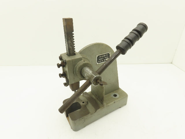 Phase II 260-100 Bench Top Arbor Press 1/2 Ton 3" Throat 6" Stroke