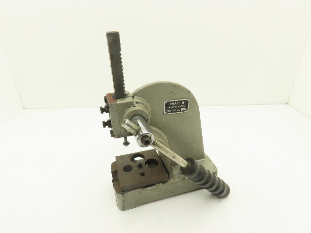 Phase II 260-100 Bench Top Arbor Press 1/2 Ton 3" Throat 6" Stroke