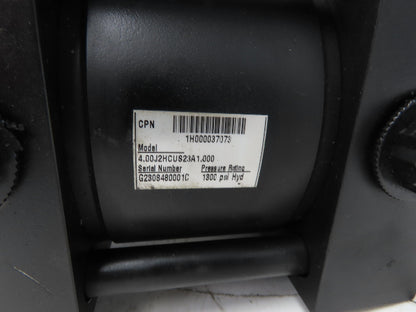 Parker 4.00 J2HCUS23A 2H Series Hydraulic Cylinder 4" Bore 1" Stroke 1300psi