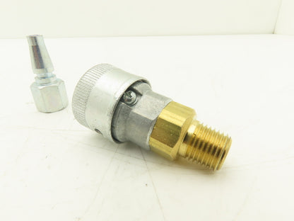 Schrader Bellows Quick Twist Connect Airline Male Fittings Mixed Lot Of 7
