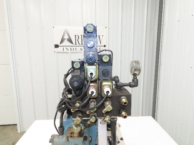 Okuma OEY-M-STD-2.2KW Lathe Hydraulic Power Unit 30L/Min 20L Tank Tokimec Valve