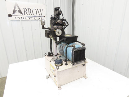 Okuma OEY-M-STD-2.2KW Lathe Hydraulic Power Unit 30L/Min 20L Tank Tokimec Valve