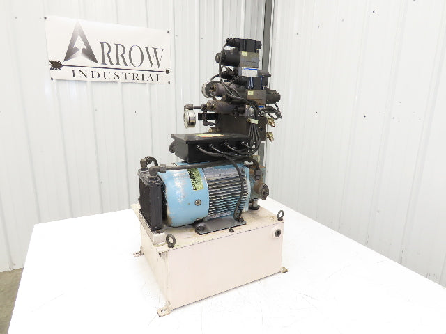 Okuma OEY-M-STD-2.2KW Lathe Hydraulic Power Unit 30L/Min 20L Tank Tokimec Valve