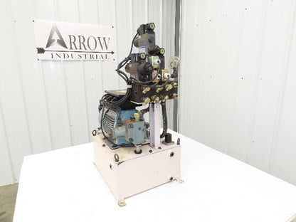 Okuma OEY-M-STD-2.2KW Lathe Hydraulic Power Unit 30L/Min 20L Tank Tokimec Valve
