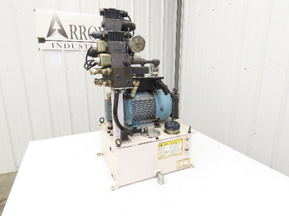 Okuma OEY-M-STD-2.2KW Lathe Hydraulic Power Unit 30L/Min 20L Tank Tokimec Valve