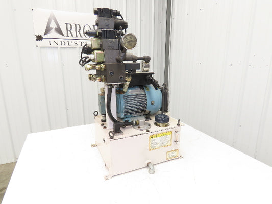 Okuma OEY-M-STD-2.2KW Lathe Hydraulic Power Unit 30L/Min 20L Tank Tokimec Valve