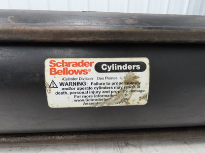 Schrader Bellows Parker PA-2 Air Cylinder 5" Bore 17" Stroke 250psi Flange Mount