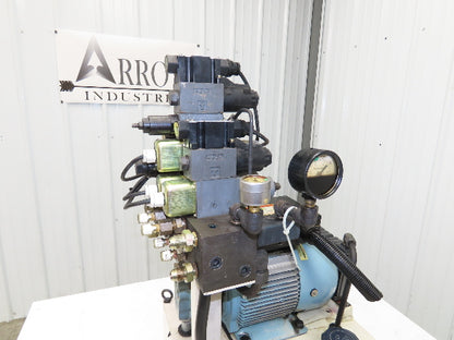 Okuma OEY-M-STD-2.2KW Lathe Hydraulic Power Unit 30L/Min 20L Tank Tokimec Valve