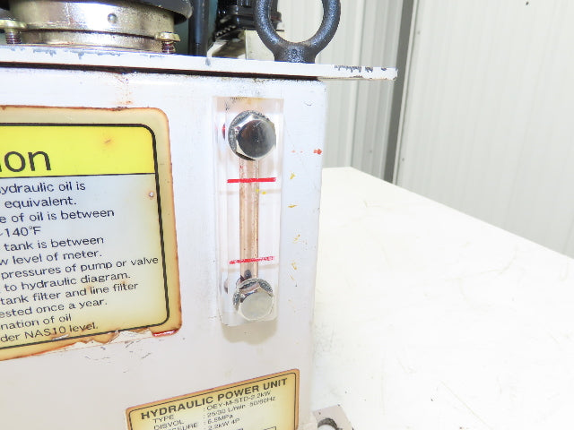 Okuma OEY-M-STD-2.2KW Lathe Hydraulic Power Unit 30L/Min 20L Tank Tokimec Valve