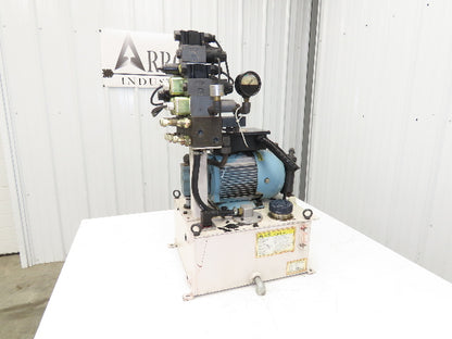 Okuma OEY-M-STD-2.2KW Lathe Hydraulic Power Unit 30L/Min 20L Tank Tokimec Valve