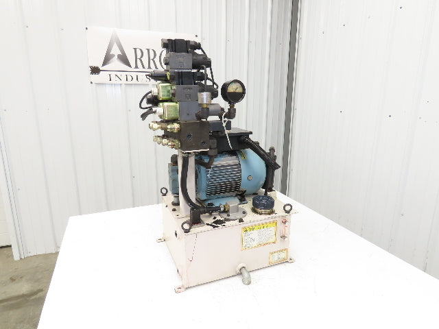 Okuma OEY-M-STD-2.2KW Lathe Hydraulic Power Unit 30L/Min 20L Tank Tokimec Valve