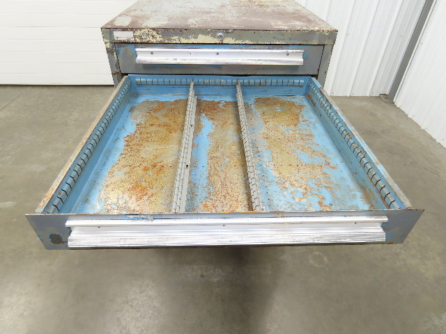 Lyon MSS II Tool Cabinet Chest 6 Drawer 28x30x44" Gray Lista Stanley Vidmar