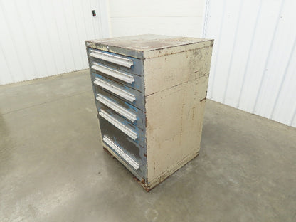 Lyon MSS II Tool Cabinet Chest 6 Drawer 28x30x44" Gray Lista Stanley Vidmar