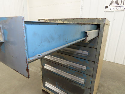 Lyon MSS II Tool Cabinet Chest 6 Drawer 28x30x44" Gray Lista Stanley Vidmar
