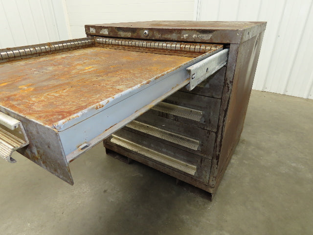 Stanley Vidmar Tool Cabinet 5 Drawer 28x30x33" Rusty Lista Lyon Rough
