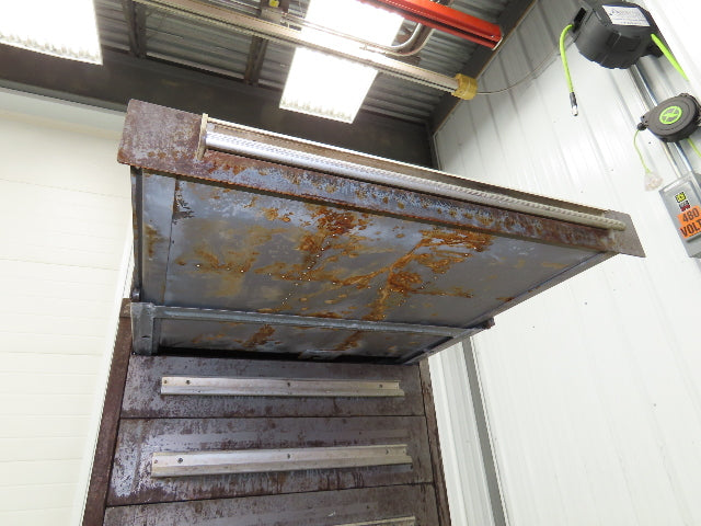 Stanley Vidmar Tool Cabinet 5 Drawer 28x30x33" Rusty Lista Lyon Rough