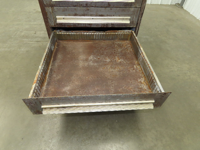 Stanley Vidmar Tool Cabinet 5 Drawer 28x30x33" Rusty Lista Lyon Rough
