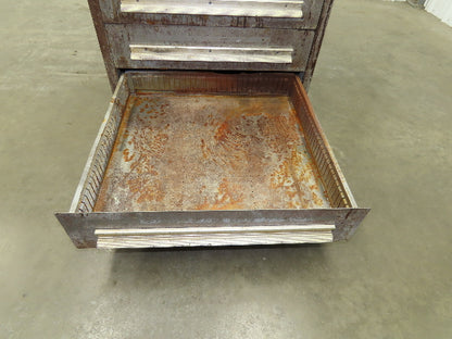 Stanley Vidmar Tool Cabinet 5 Drawer 28x30x33" Rusty Lista Lyon Rough