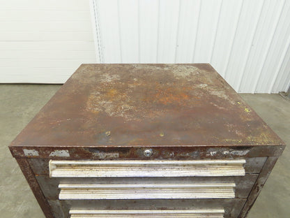 Stanley Vidmar Tool Cabinet 5 Drawer 28x30x33" Rusty Lista Lyon Rough
