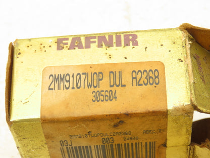 Fafnir 2MM9107WOP DUL Super Precision Bearing 35mm Bore 62mm OD 28mm Lot of 2