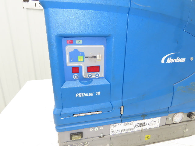 Nordson ProBlue 10 Hot Melt Glue Machine 480VAC 3Ph w/1039841 Transformer Base