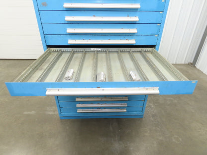 Nu-Era Modular Tool Storage Cabinet 14 Drawer 45x28x61" Stanley Vidmar Lista