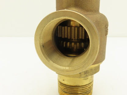 Kunkle 6010FFM01-LM Pressure Relief Safety Valve 1-1/4" Male NPT Set 20psi Brass
