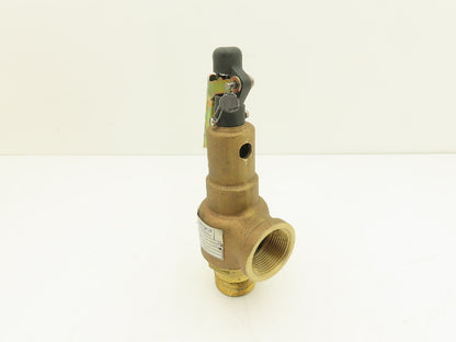 Kunkle 6010FFM01-LM Pressure Relief Safety Valve 1-1/4" Male NPT Set 20psi Brass