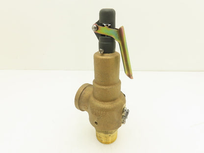 Kunkle 6010FFM01-LM Pressure Relief Safety Valve 1-1/4" Male NPT Set 20psi Brass