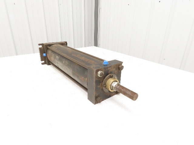 Schrader Bellows Parker PA-2 Air Cylinder 5" Bore 17" Stroke 250psi Flange Mount