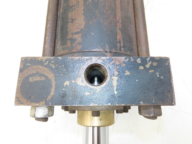 Schrader Bellows Parker PA-2 Air Cylinder 5" Bore 17" Stroke 250psi Flange Mount