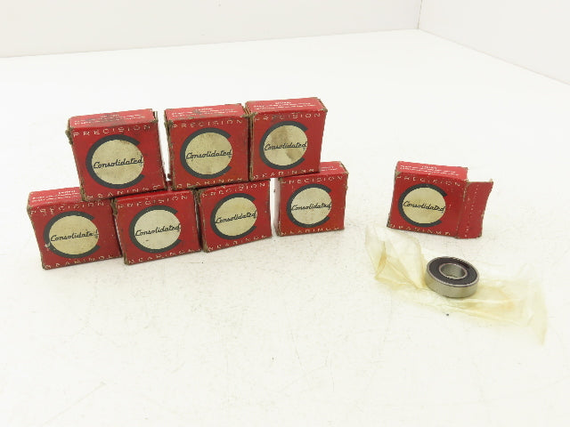 Consolidated  R-8-2RS Ball Bearing Sealed .5" ID x 1.125" OD x .312 W Lot of 8